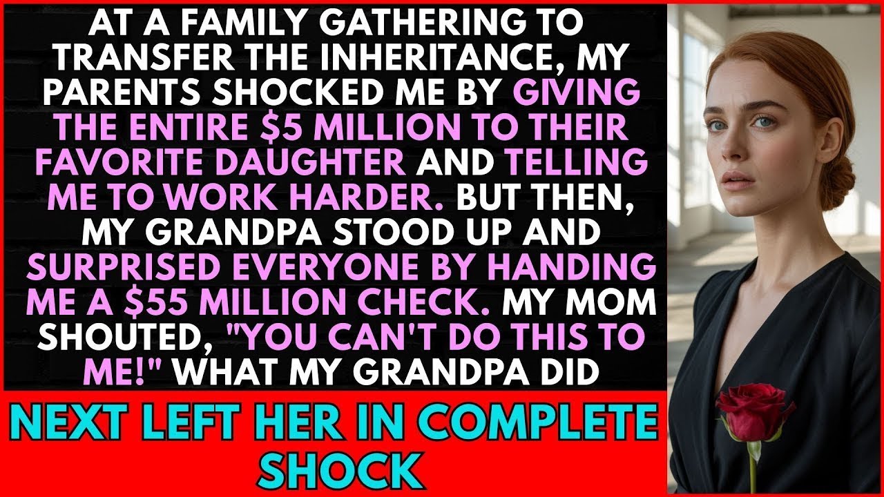 My Parents Gave $5 Million Inheritance To Their Favorite Daughter,But Then My Grandpa Stood Up And..