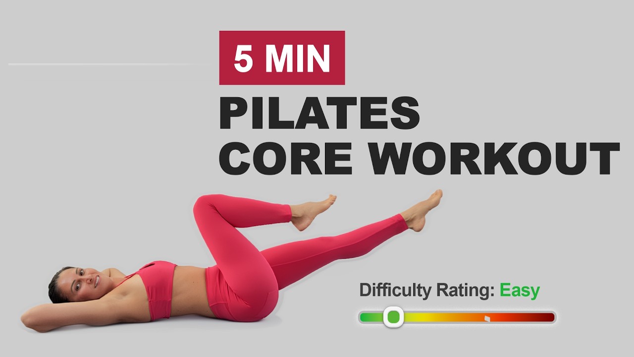 5 min Pilates Core Workout To Burn Belly  Fat | Sculpt & Define Abs at Home | Core Strength Routine