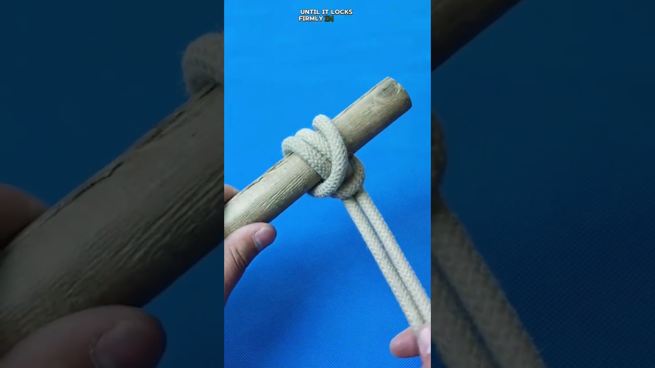 Одна веревка, одно движение &mdash; идеальный закрепляющий узел 😱
