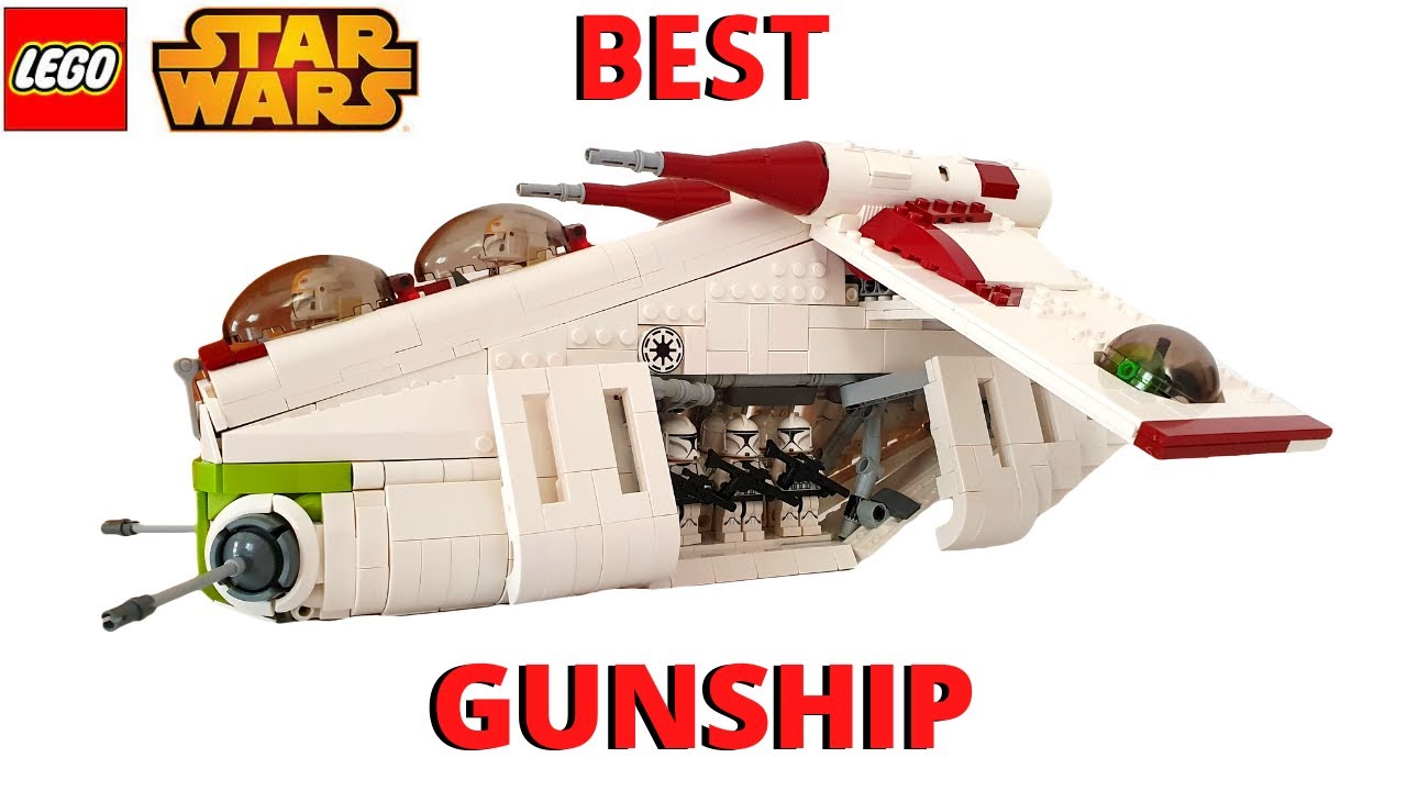 BEST Custom LEGO Republic Gunship Model (FREE INSTRUCTIONS)