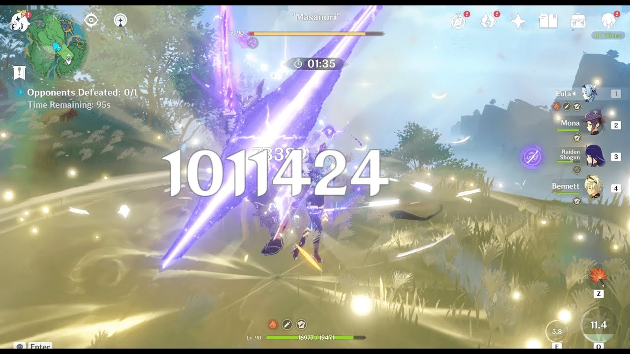 Eula C0 1Million Damage Showcase :)
