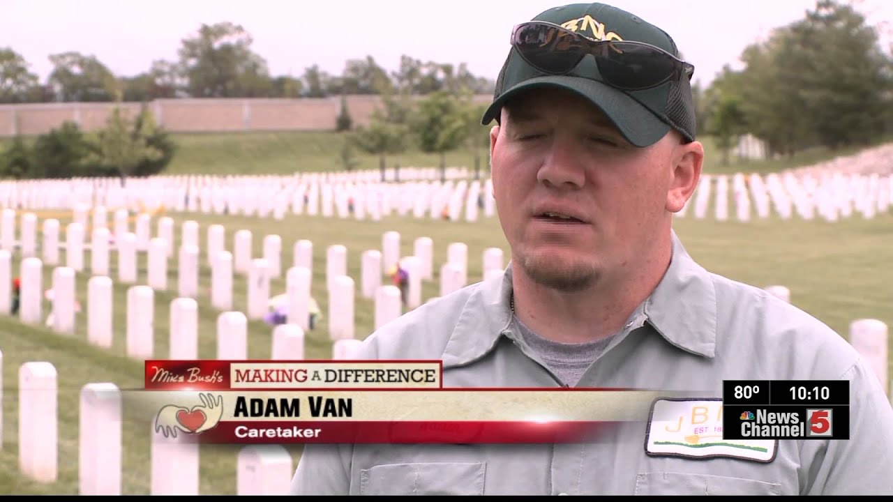 Military Veterans watching over the fallen at Jefferson Barracks