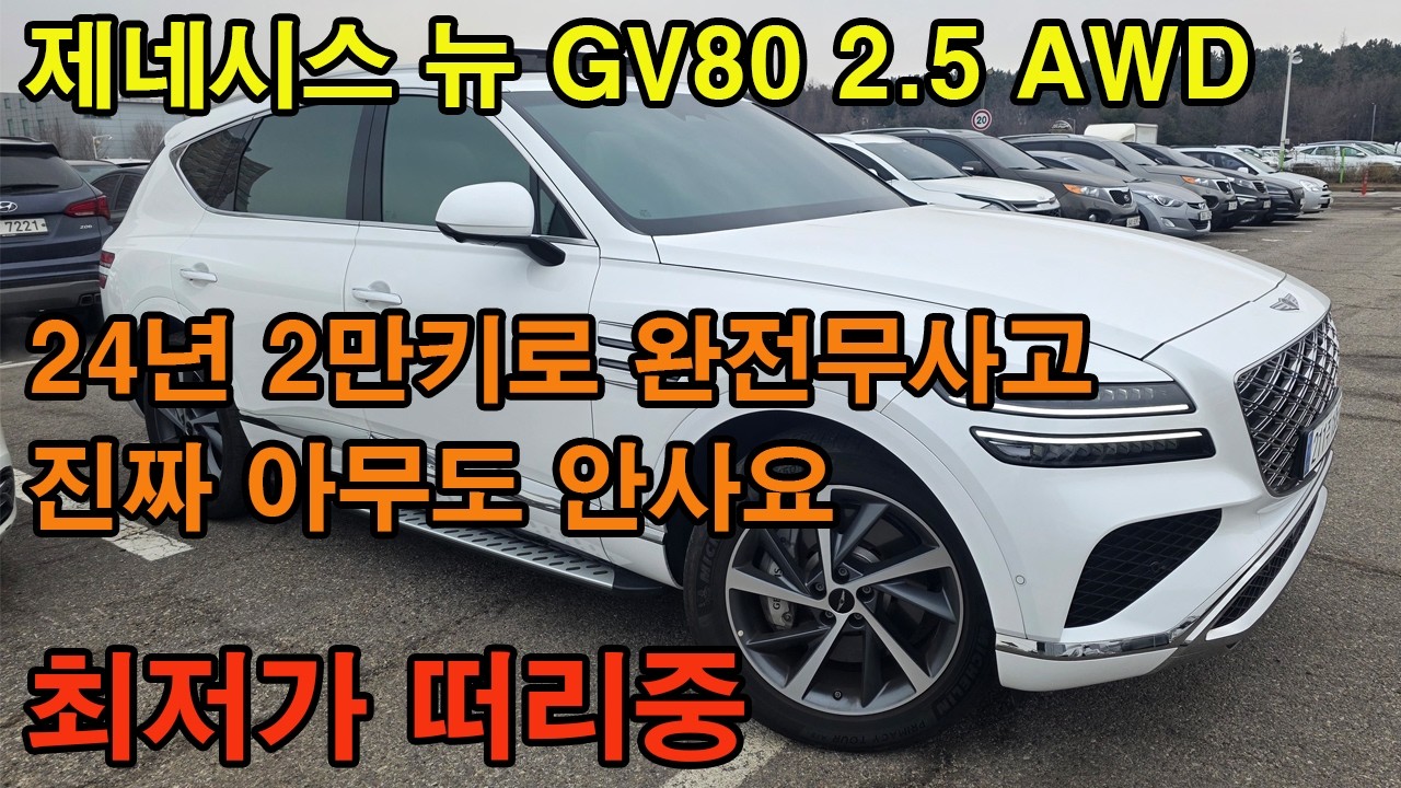 제네시스 GV80 이렇게 옵션도좋고 차량도 좋은차가 지금 안팔리고 있네요 지금 구입하면 최저가에 구입가능합니다 다른차종도 많이 있어니 마음대로 골라가시면 됩니다