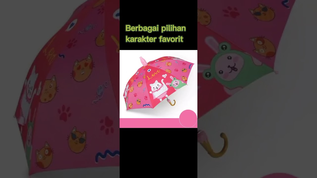 Payung anak karakter lucu #link pembelian produk dikolom komentar #shorts