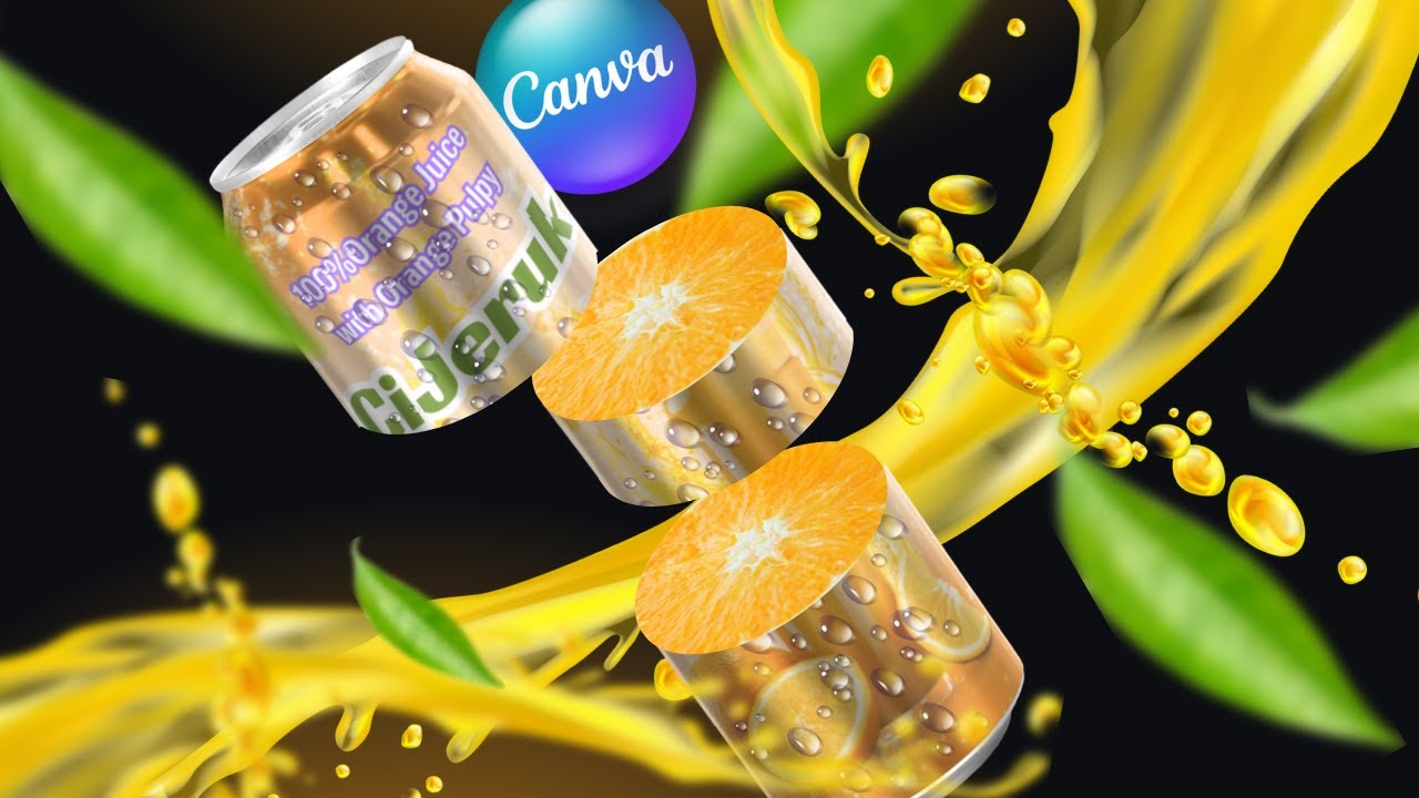 Учебное пособие по манипуляции продуктом Canva: реклама апельсинового сока