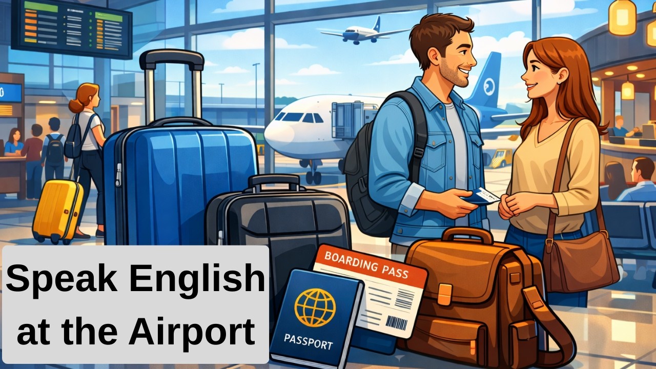 English at the Airport | Speak English with Confidence | 100 Useful English Sentences A1, A2, B1, B2
