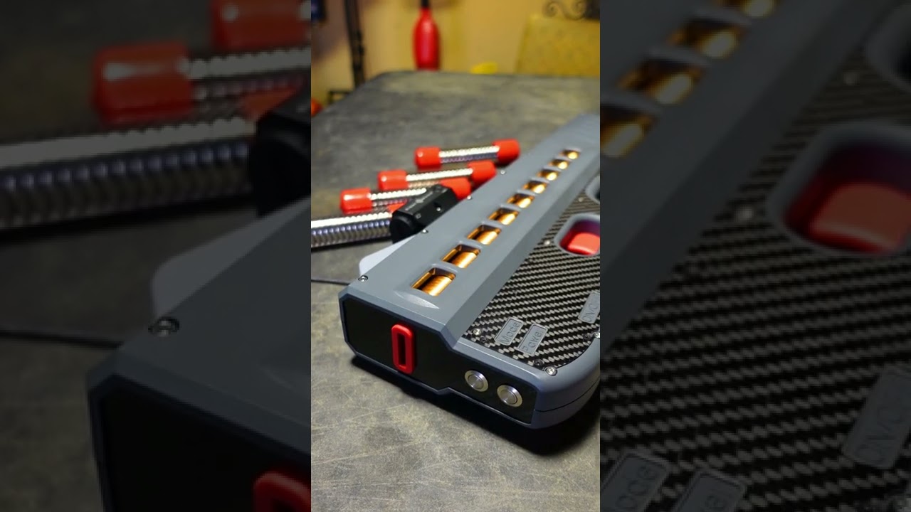 CA-09 Coil Accelerator INSANE NEW Self Defense TESLA COIL GUN! Mini GAUSS RIFLE #shorts