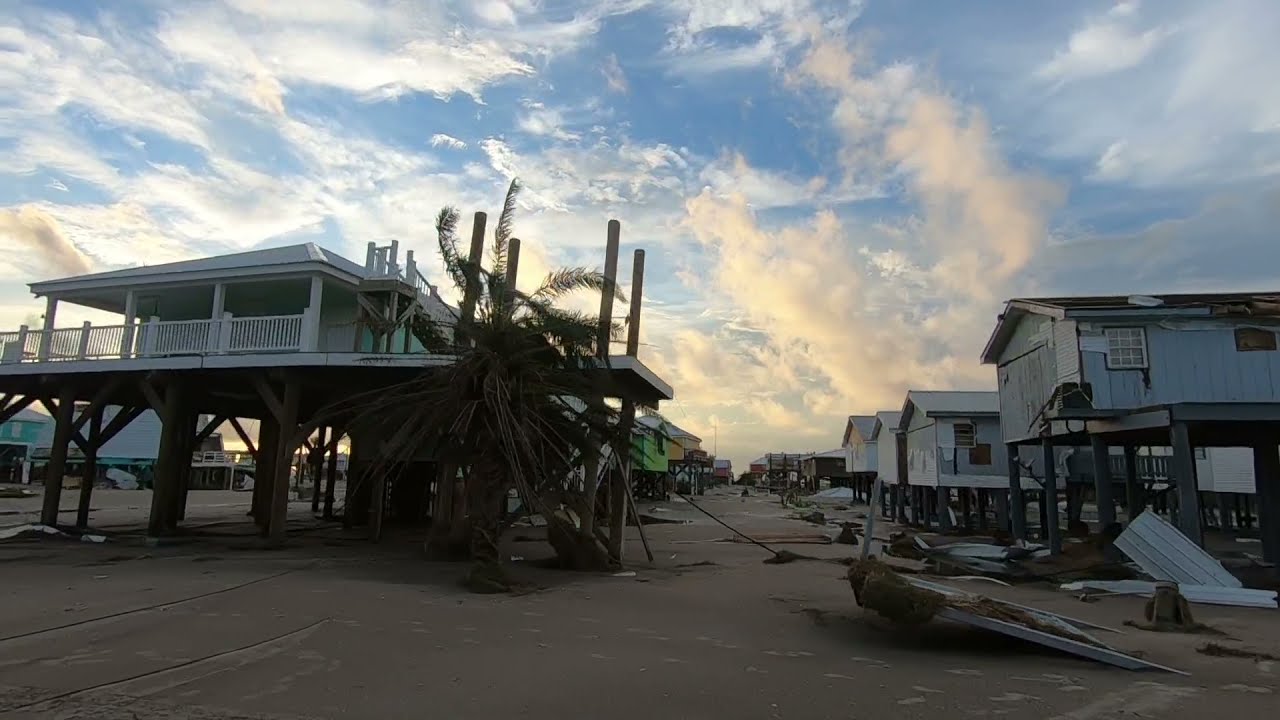 Hurricane Ida Aftermath: Driving through Grand Isle, La.