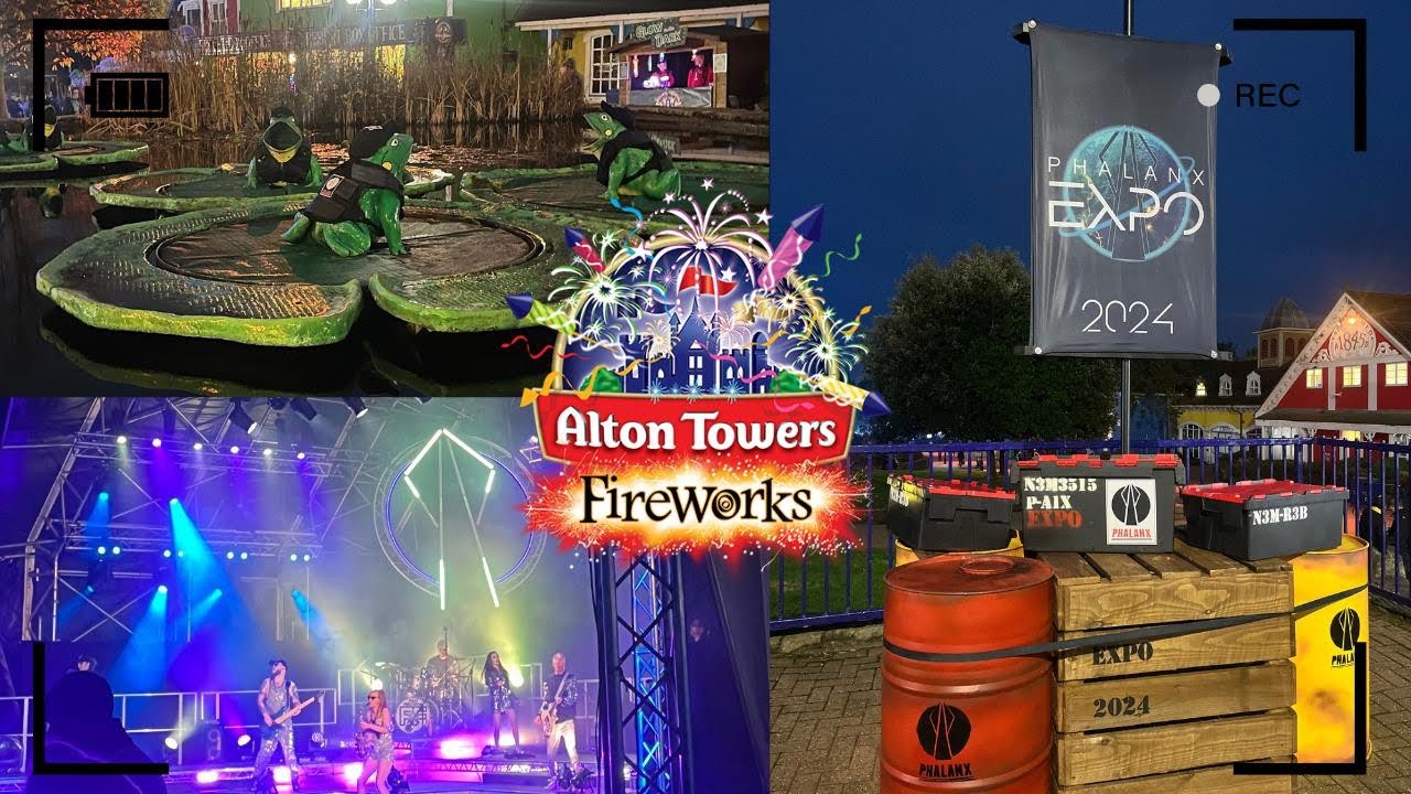 Alton Towers Fireworks 2024 | Full Fireworks Spectacular | Phalanx Expo| 8th November 2024