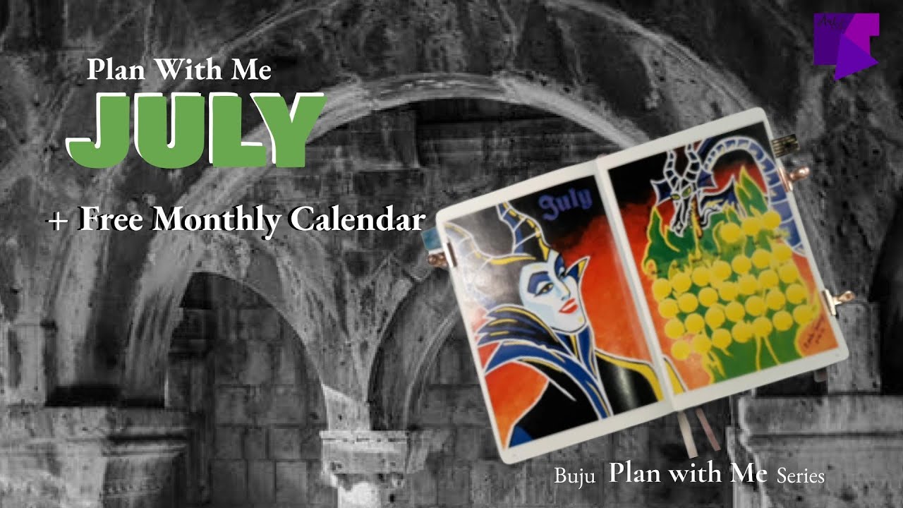 MALEFICENT is the main inspiration for my bullet journal theme + FREE MONTHLY CALENDAR