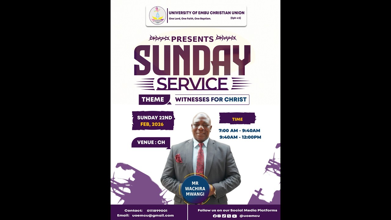 WITNESS FOR CHRIST  ||   SUNDAY 22ND FEB 2026 SERVICE