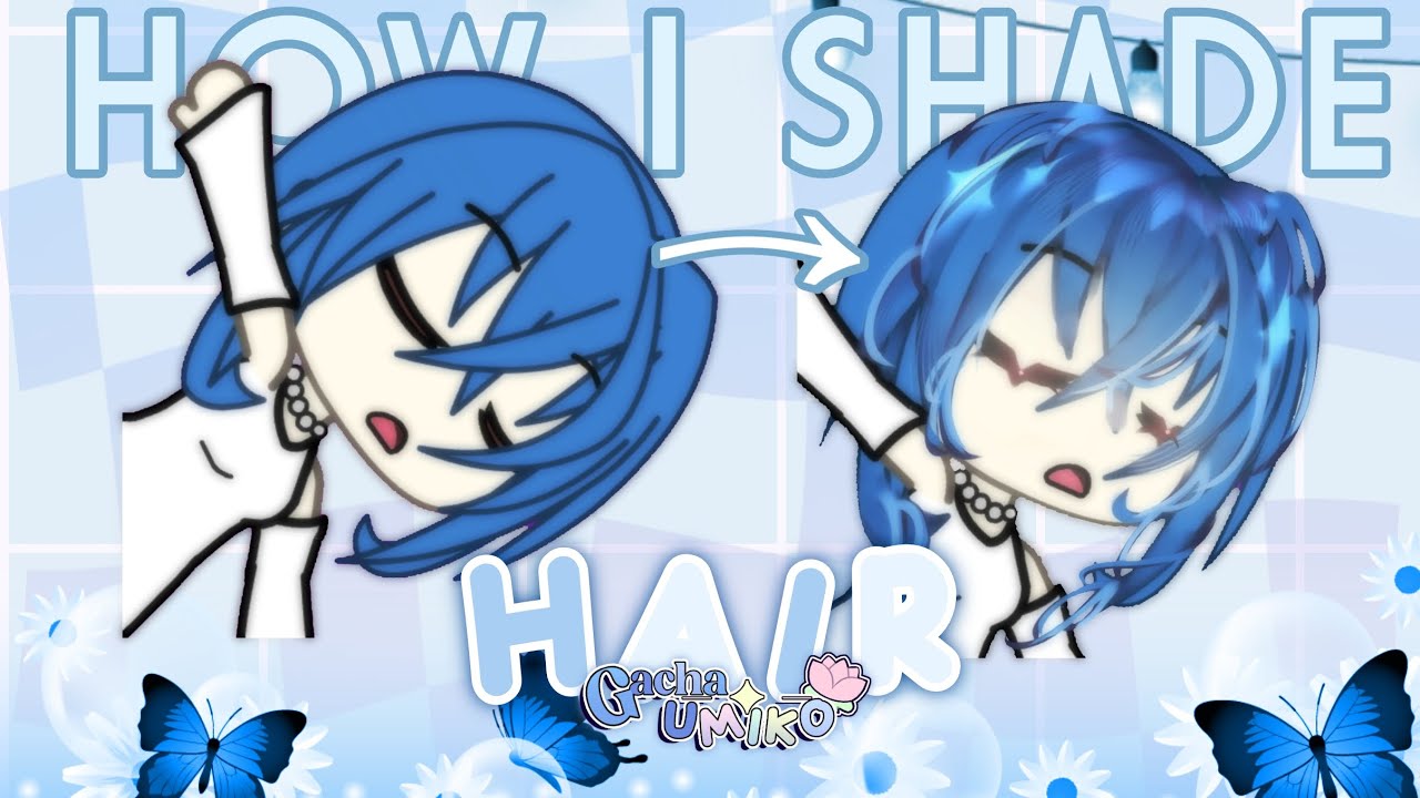 How I shade hair! 🌐【SIMPLE AND EASY GACHA TUTORIAL❕】