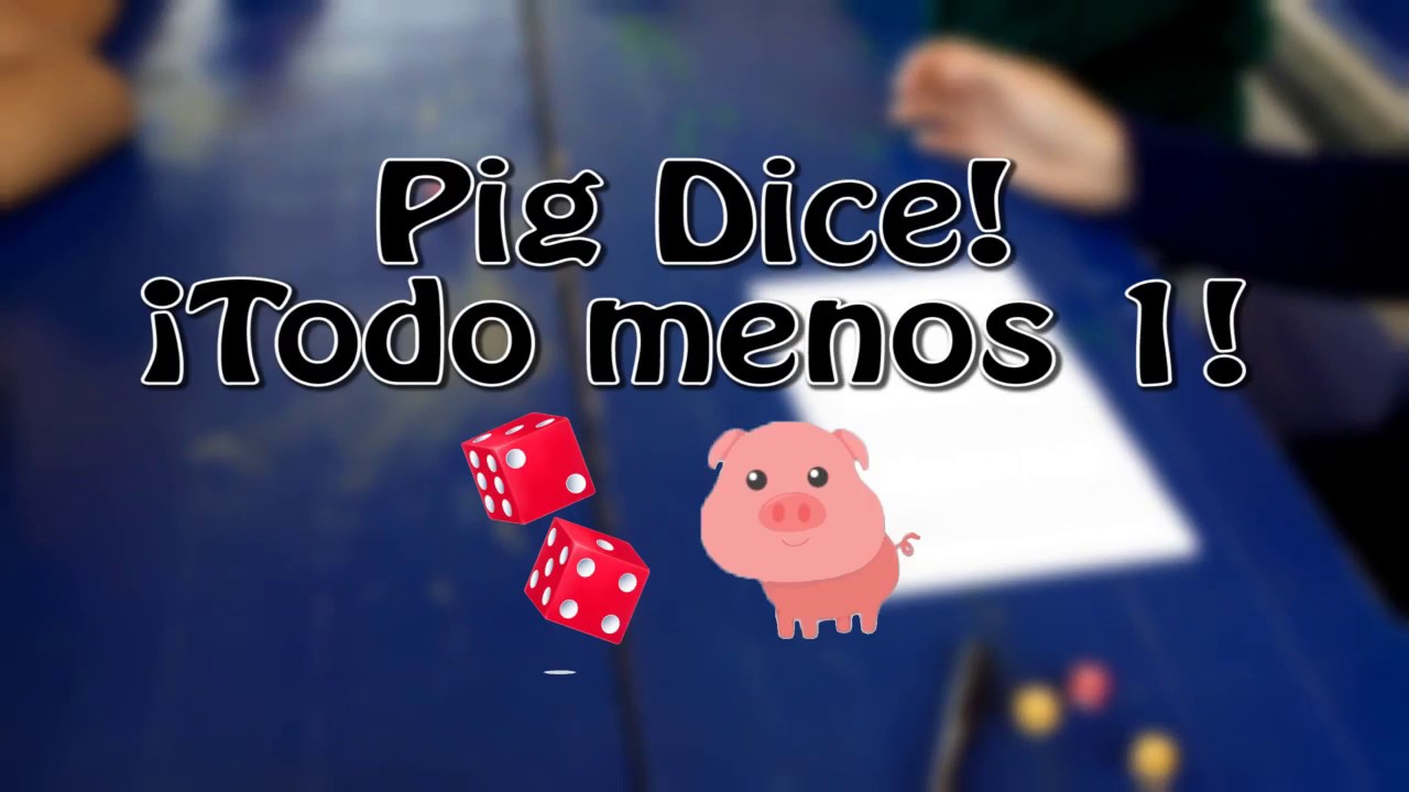 Pig dice juego de dados para sumar