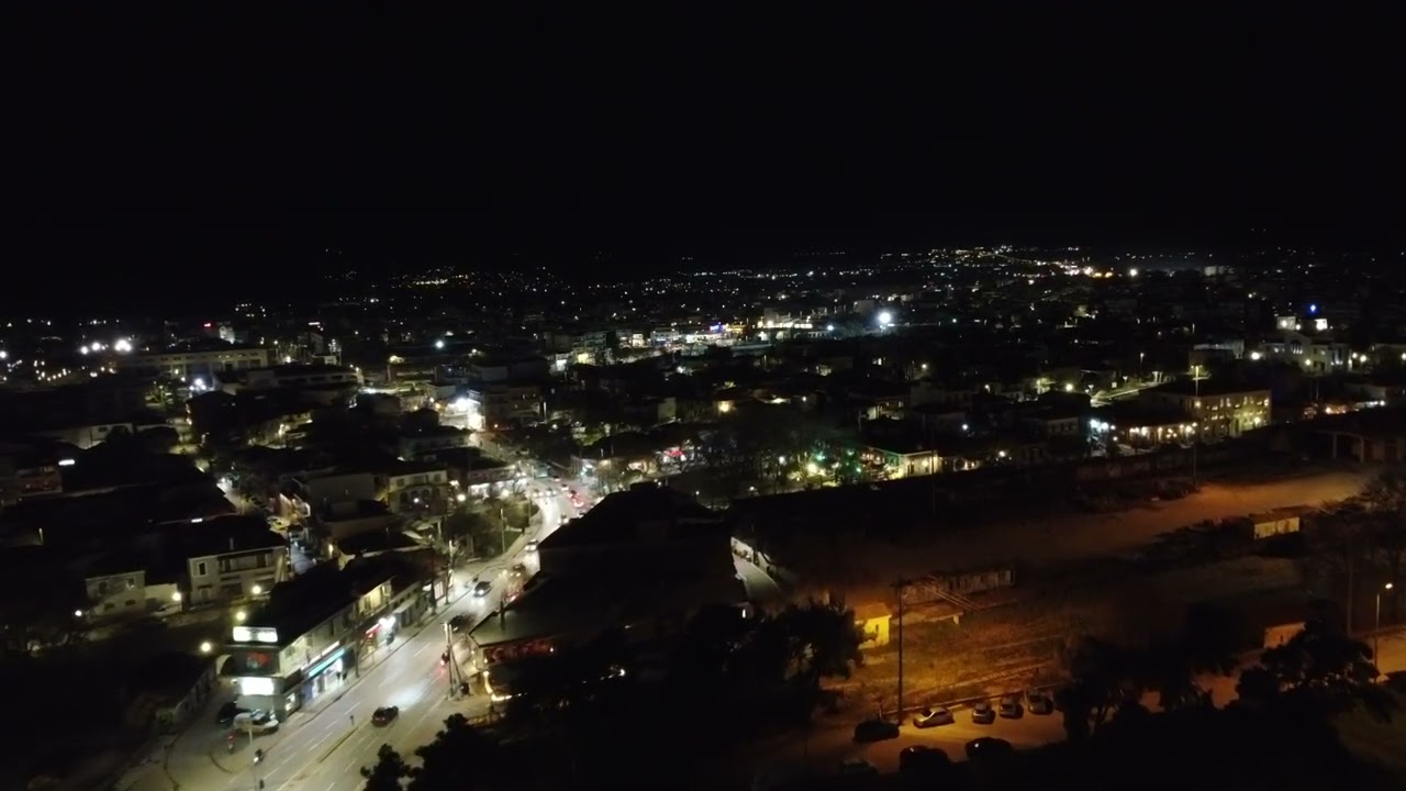 Volos shore on evening 19th, January 2024