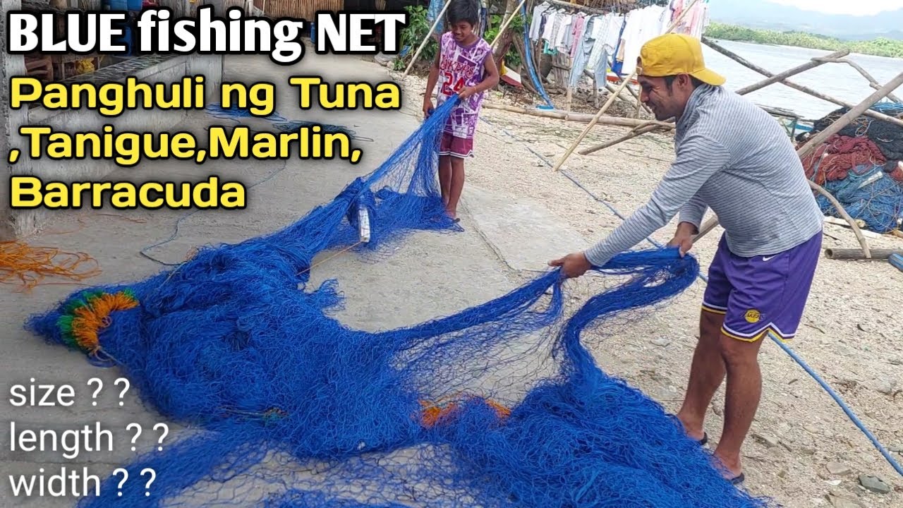 Walang kawala ang malalaking isda sa lambat na ito | blue net