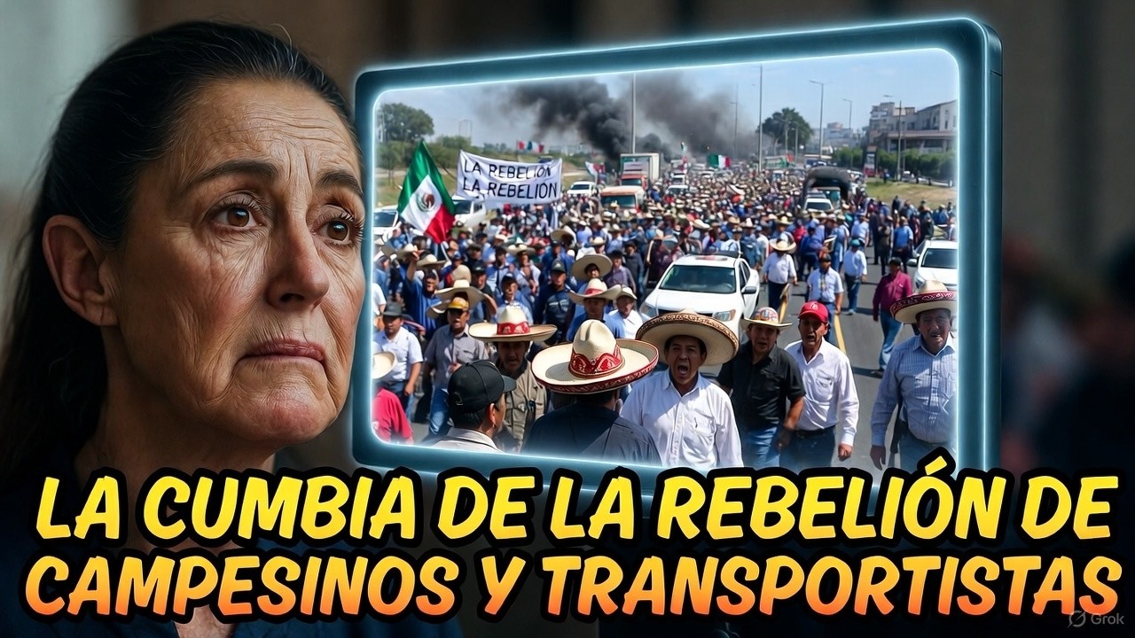 LA CUMBIA DE LA REBELIÓN 🚜🔥 Campesinos y Transportistas vs Claudia Sheinbaum | Paro Nacional 2025