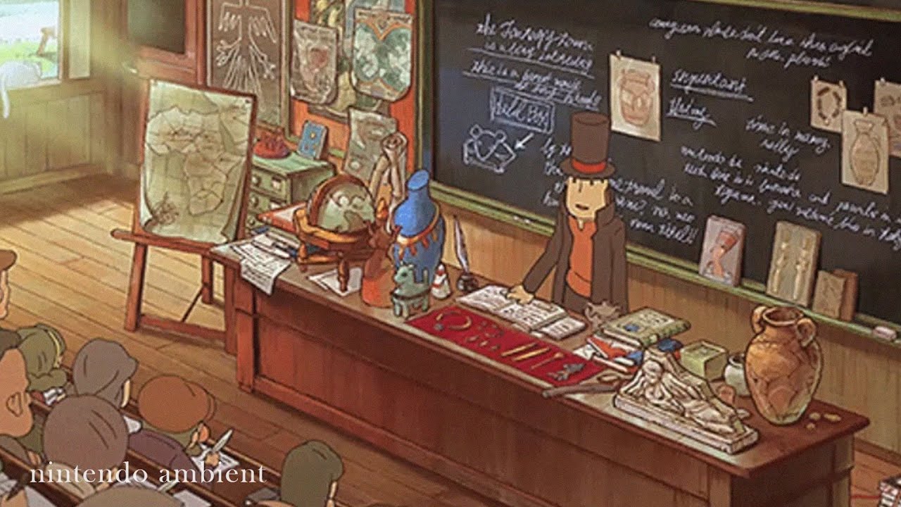 Professor Layton | Relaxing chill music video game ambience [study, work and sleep]