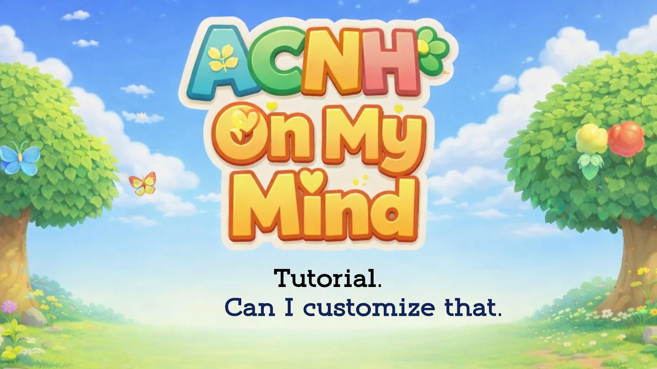 Tutorial - Can I customize that