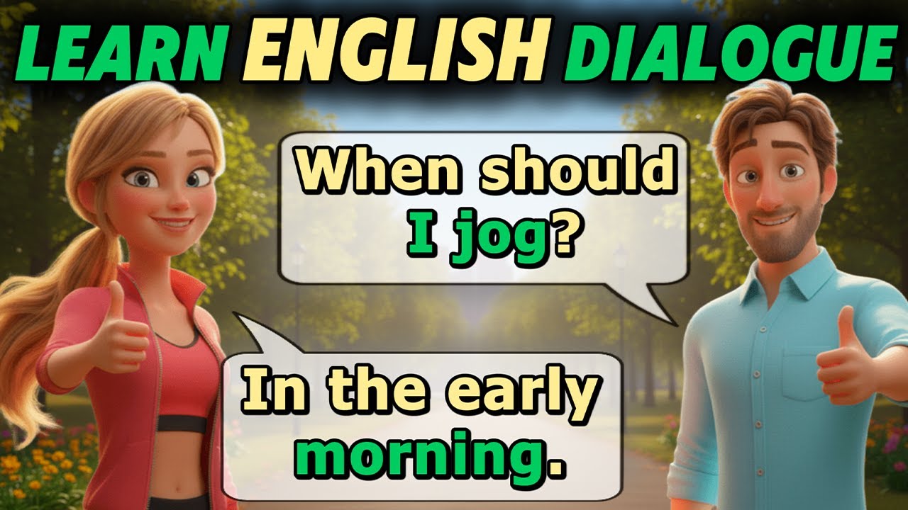 How to Talk About Morning Jogging in English | Learn by Dialogues