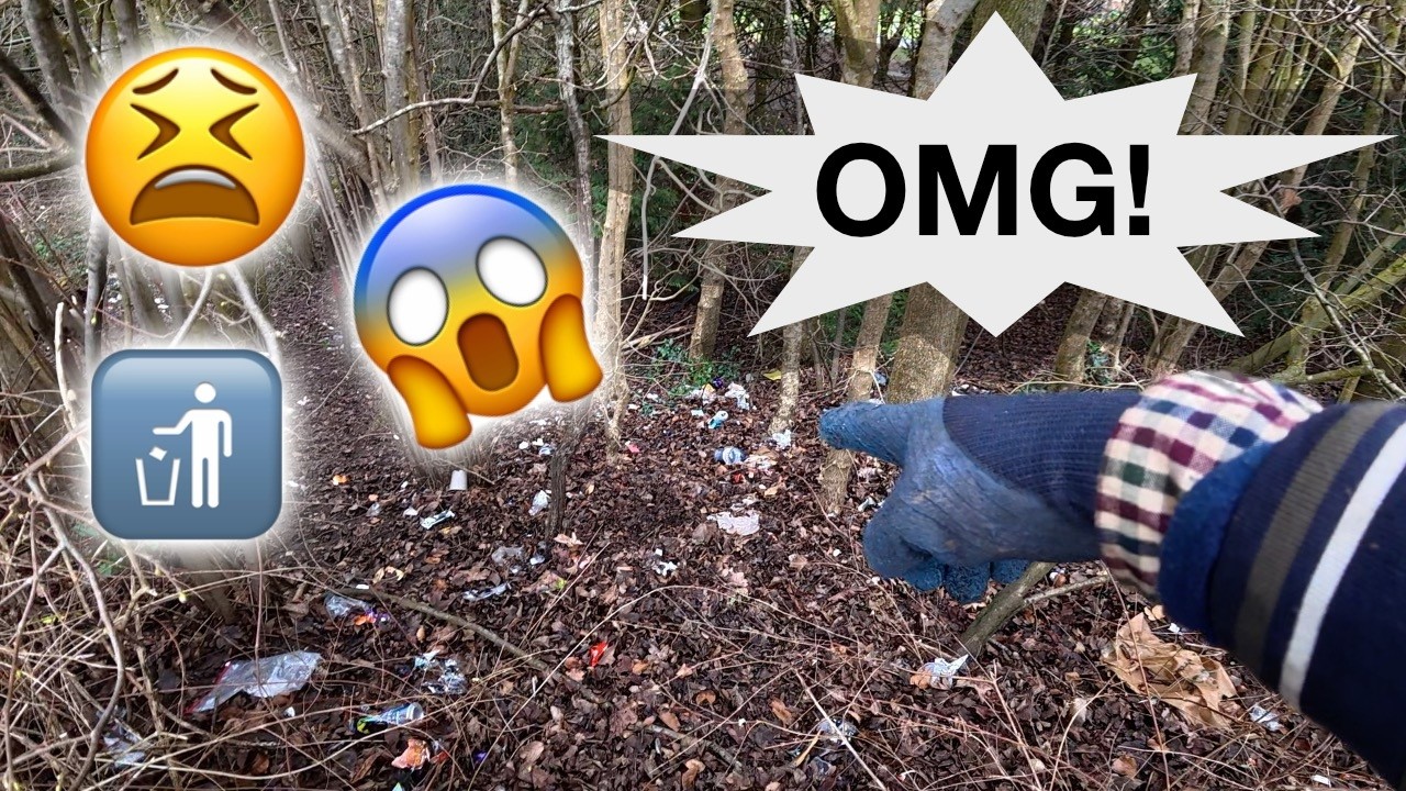Litter Picking UK  Ep 4  Basingstoke OMG ! Shocking. HD