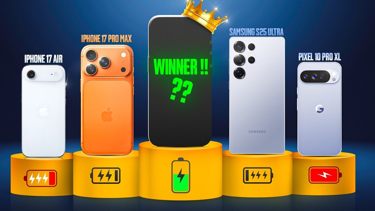 19 Flagships. 1 Winner. The Ultimate Battery Marathon 2025