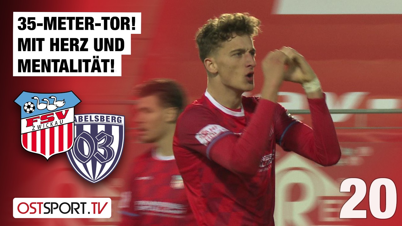 35-METER-TOR! Mit HERZ und MENTALITÄT! FSV Zwickau - SV Babelsberg 03 | Regionalliga Nordost