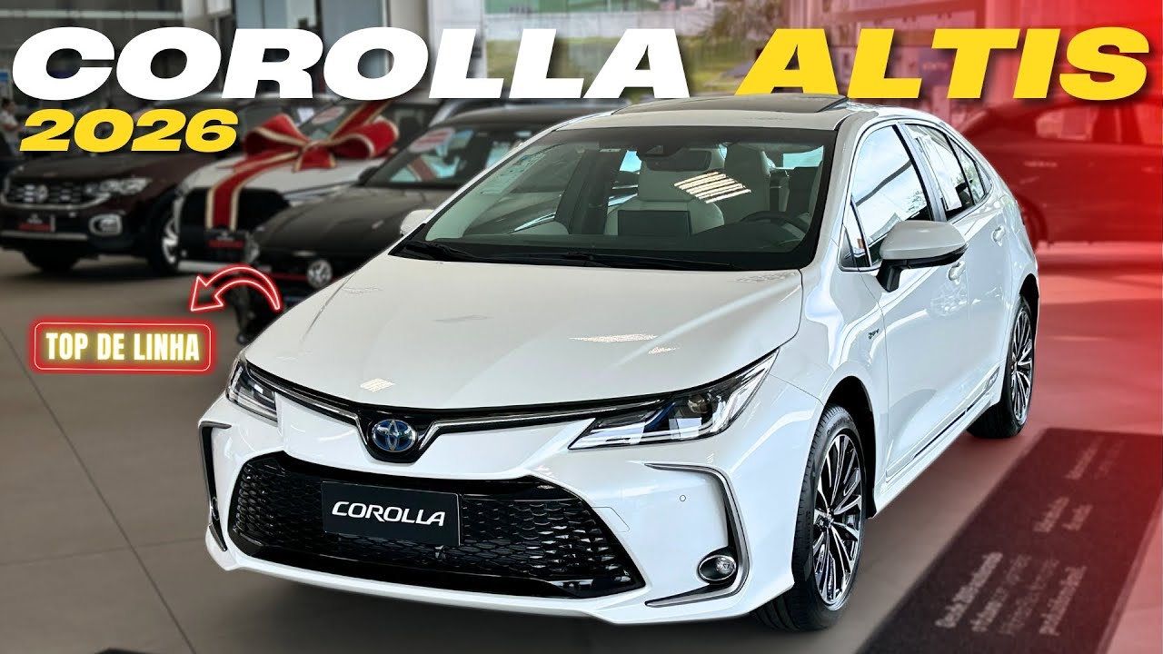 Toyota Corolla Altis Hybrid Premium 2026 - O Sedã Híbrido Mais Confiável do Brasil!