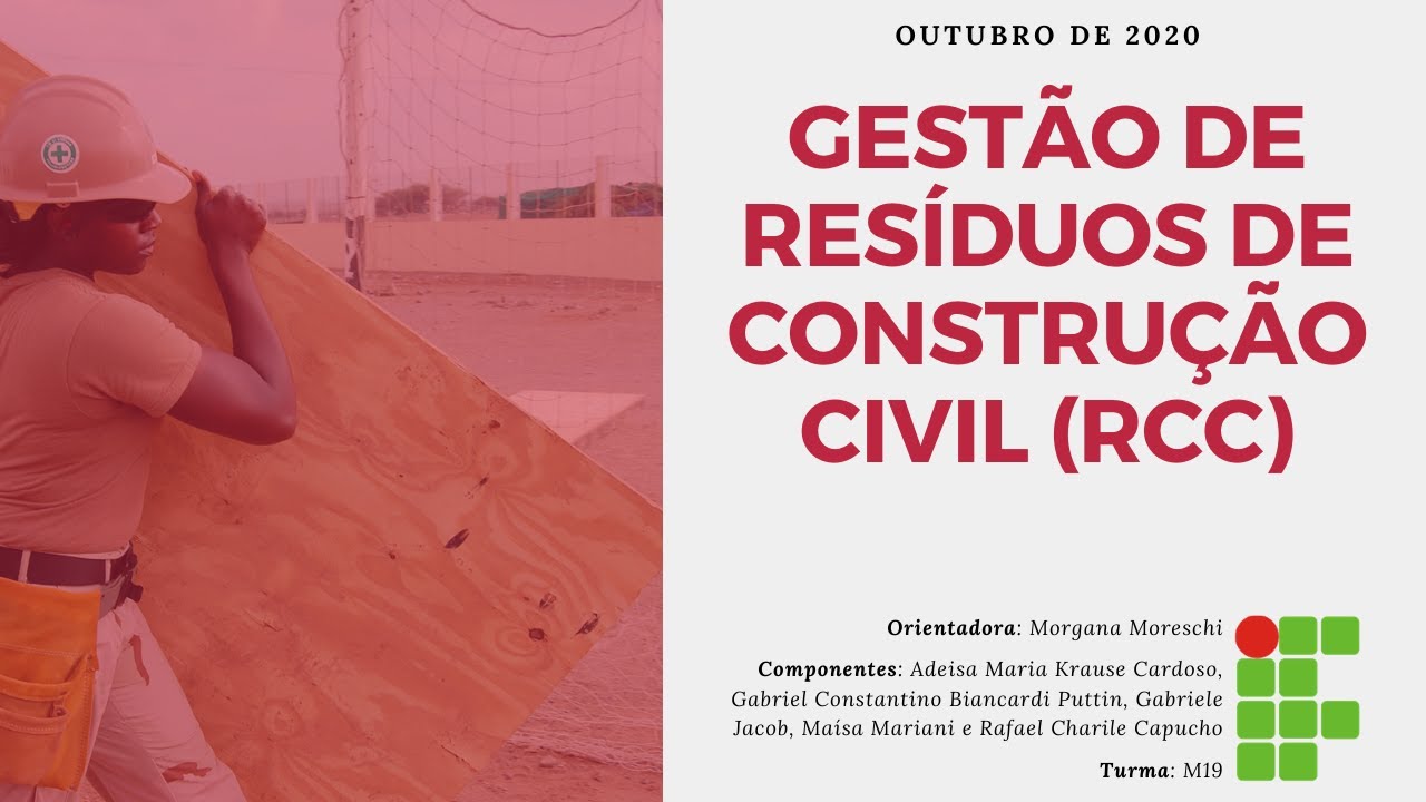 Gestão de Resíduos de Construção Civil (RCC)