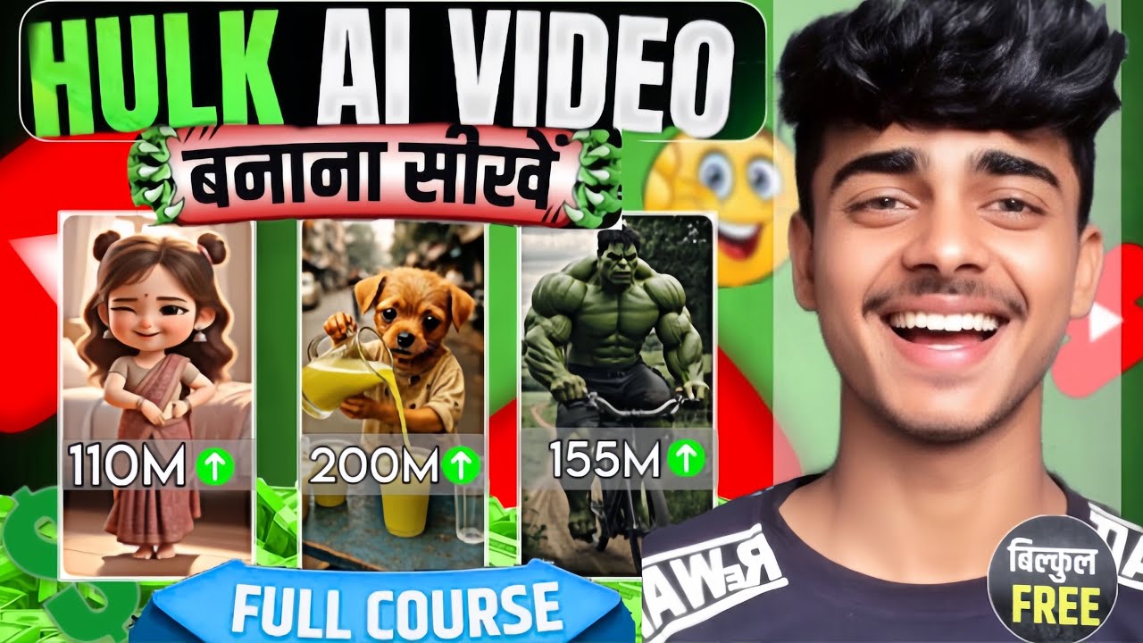 HULK AI VIDEO Banana Seekhe 😱 | Full Course | Bilkul FREE 🔥
