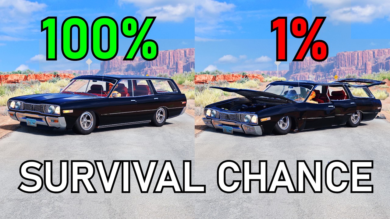 Realistic Survival Chance Crashes #80 | BeamNG.drive