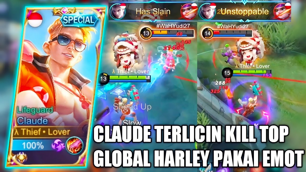 GAK SENGAJA KETEMU TOP GLOBAL HARLEY DI RANK, LANGSUNG KENA MENTAL WKWK - MOBILE LEGENDS