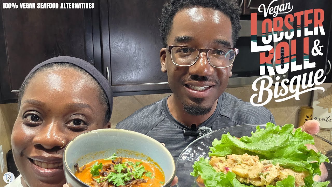 Vegan Lobster Rolls with Tomato Mushroom Bisque | All-American Seafood Classic | T&J Cooking