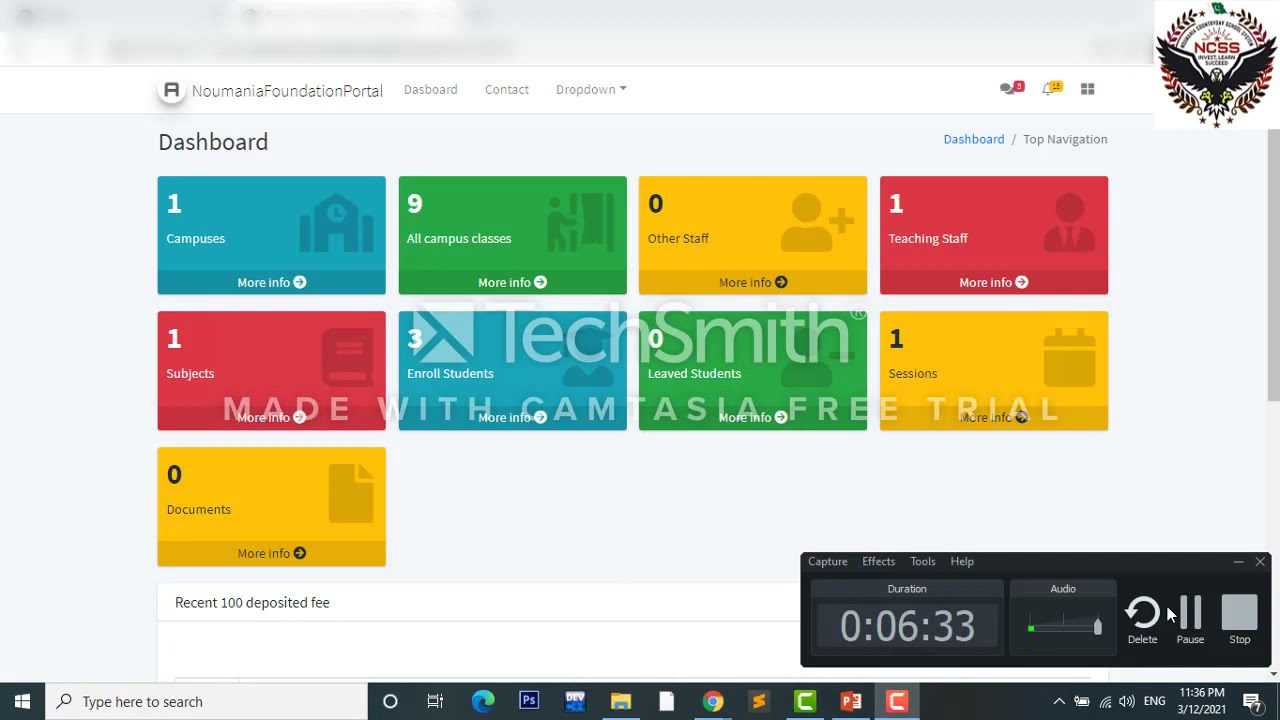 E-Campus Management System | Noumania Countryday School System | Online School Management System