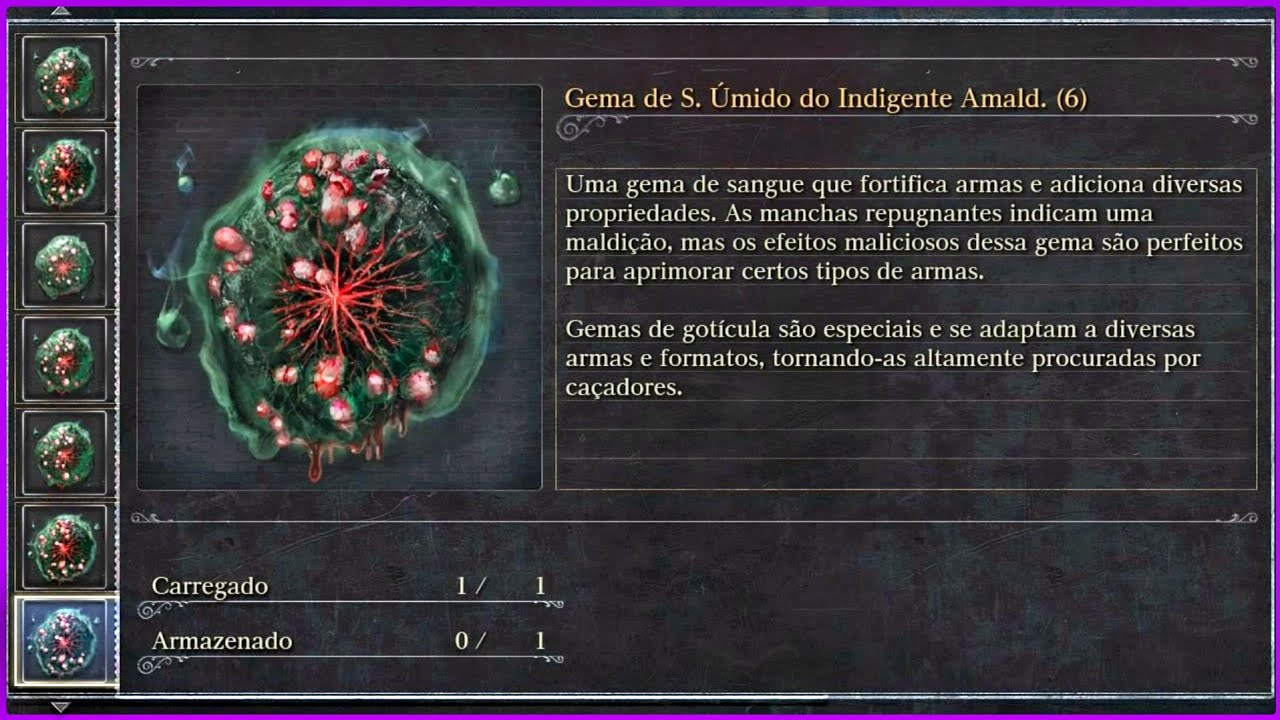 Bloodborne ◎ [Gemas Raras - Got&iacute;cula] &deg;Tolo, Indigente, Not&aacute;vel