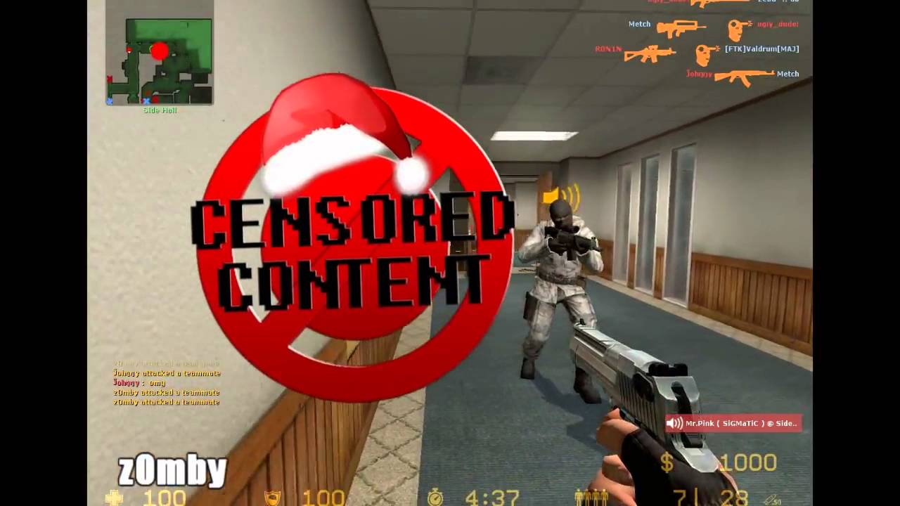 Counter-Strike Source Griefing - Valentines Day Massacre - by z0mby @ GoronCity net