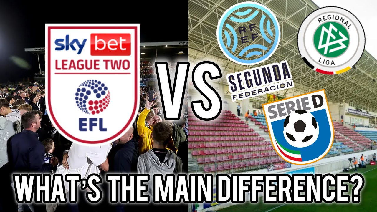 Największa r&oacute;żnica między EFL League 2 a 3. i 4. ligą europejską&hellip;