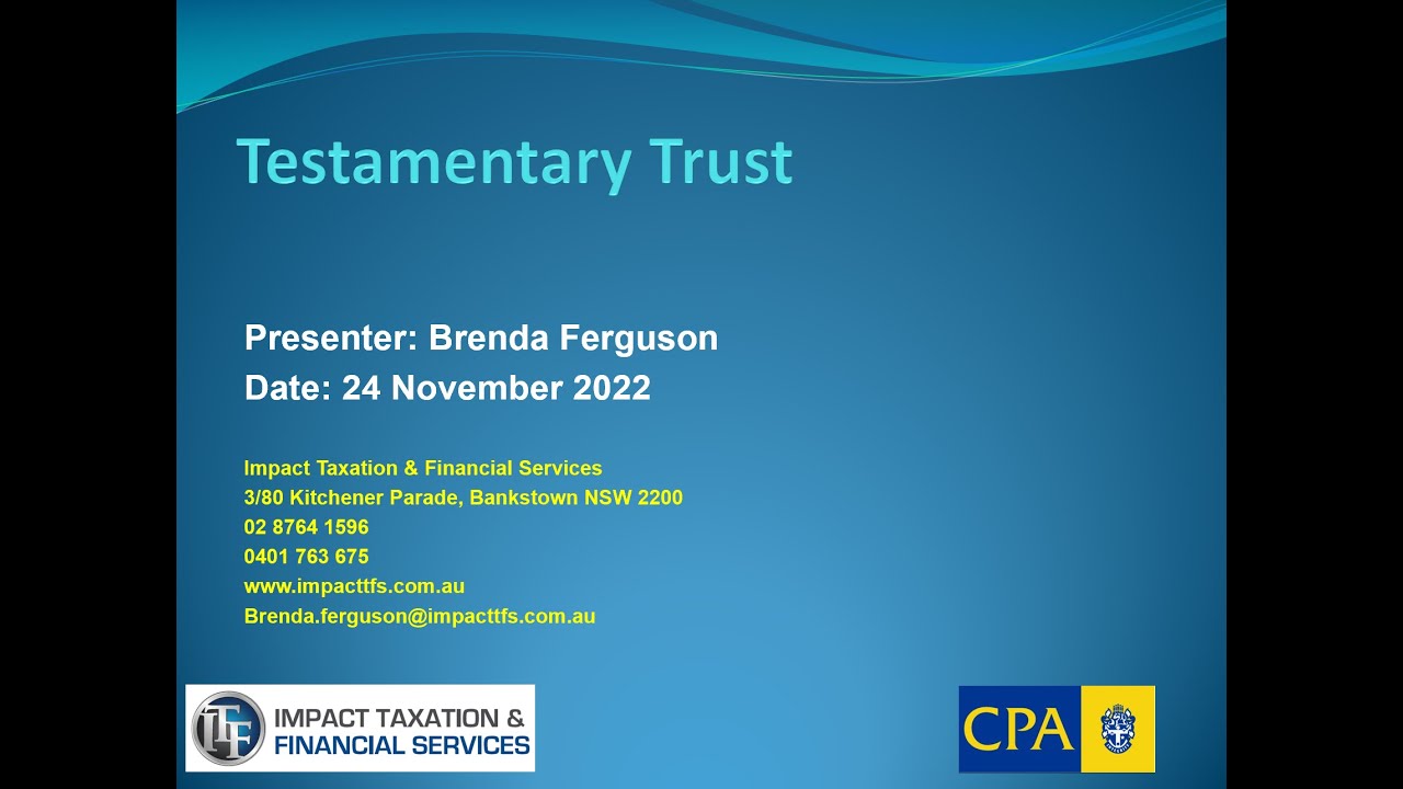 Testamentary Trust Explained