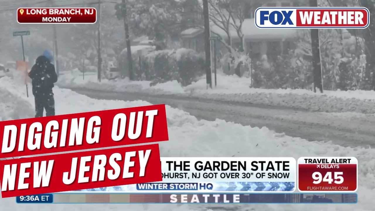New Jersey Continues to Dig Out from this Historic Blizzard that Dumped More Than 2 feet of Snow