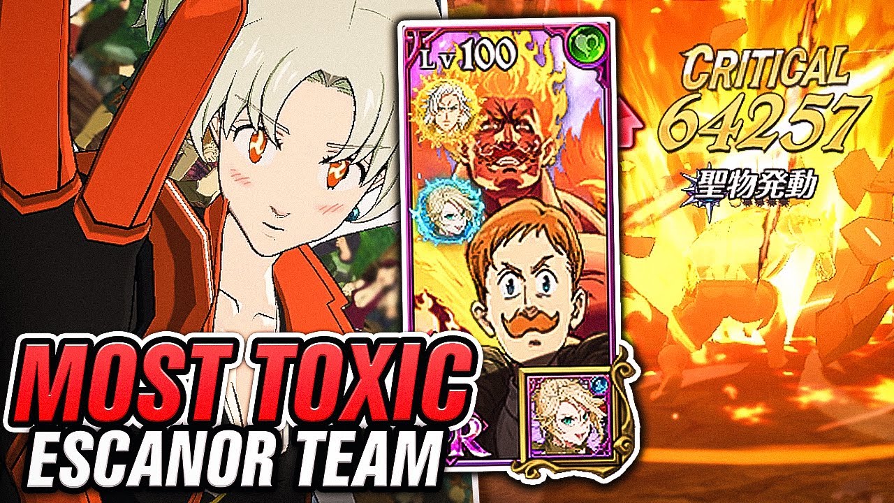 MOST TOXIC ETERNAL UR SUN ESCANOR TEAM!! INFINITE REVIVE QUEEN ELIZABETH COMBO!! [7DS: Grand Cross]