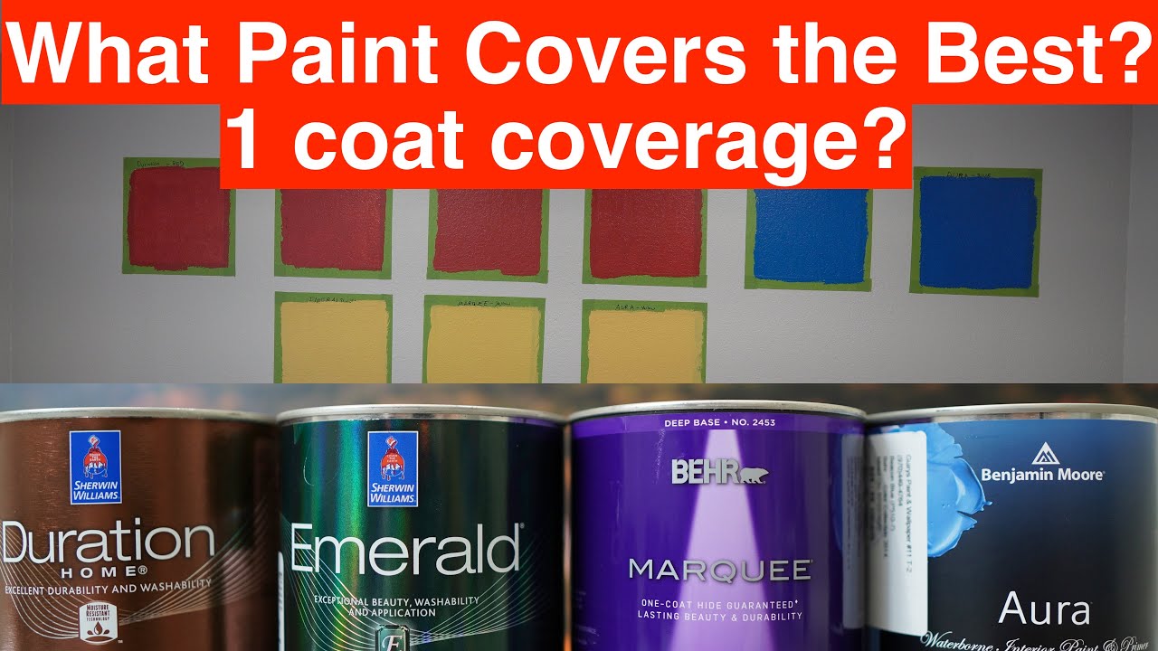 What Paint Covers the best? | Does Behr Marquee really Cover in 1 Coat?