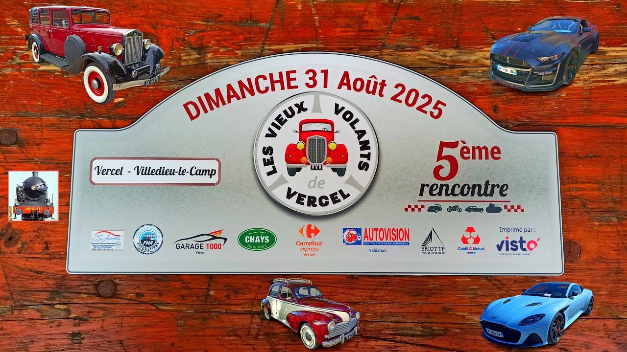 Rassemblement automobile de Vercel 31 août 2025