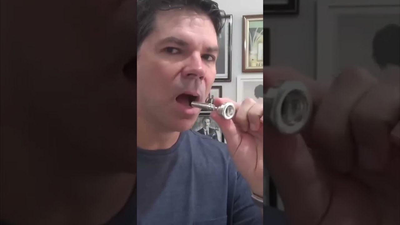 Ativando a respira&ccedil;&atilde;o com o bocal  #tocaotrompete #trompete #trumpet #musica #dicasdetrompete