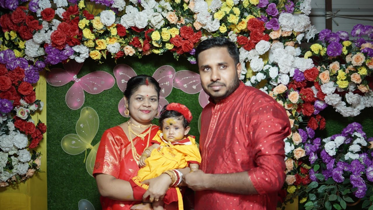 Samriddhi Malakar First rice ceremony 2025 Barjora 04/08/2025
