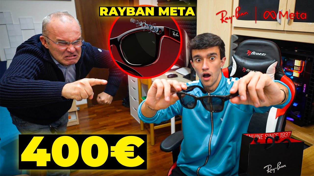 PAPÀ HO SPESO 400 EURO di OCCHIALI RAY BAN META del FUTURO! *REAZIONE ASSURDA*