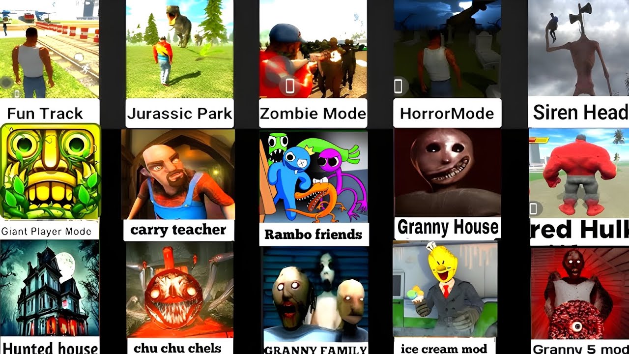 NEW UPDATE RAINBOW FRIENDS MODE INDIAN BIKES DRIVING 3d Game Cartoon || Franklin New mode