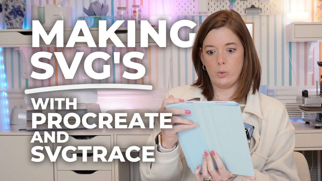 Convert Procreate Designs to SVG | Easy SVG Trace + Inkscape Tutorial | Create Cricut cut files!