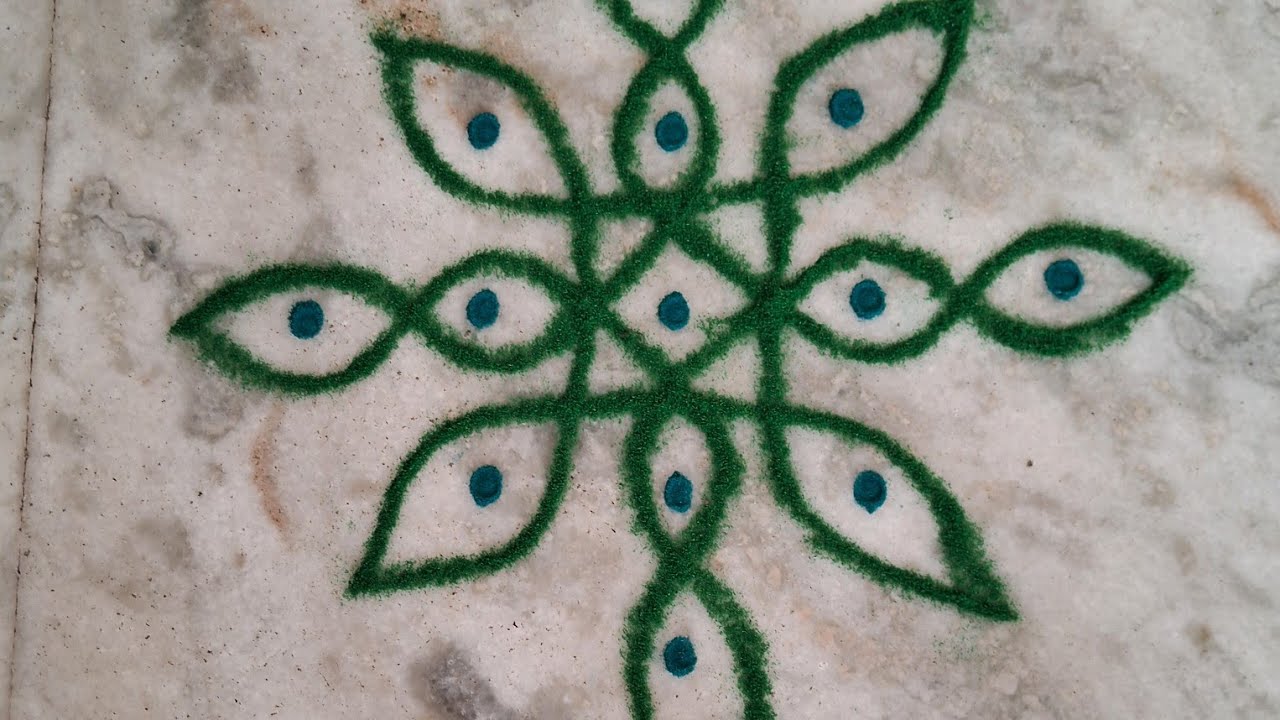 Daily kolam #kampikolam #small kolam #easy kolam 