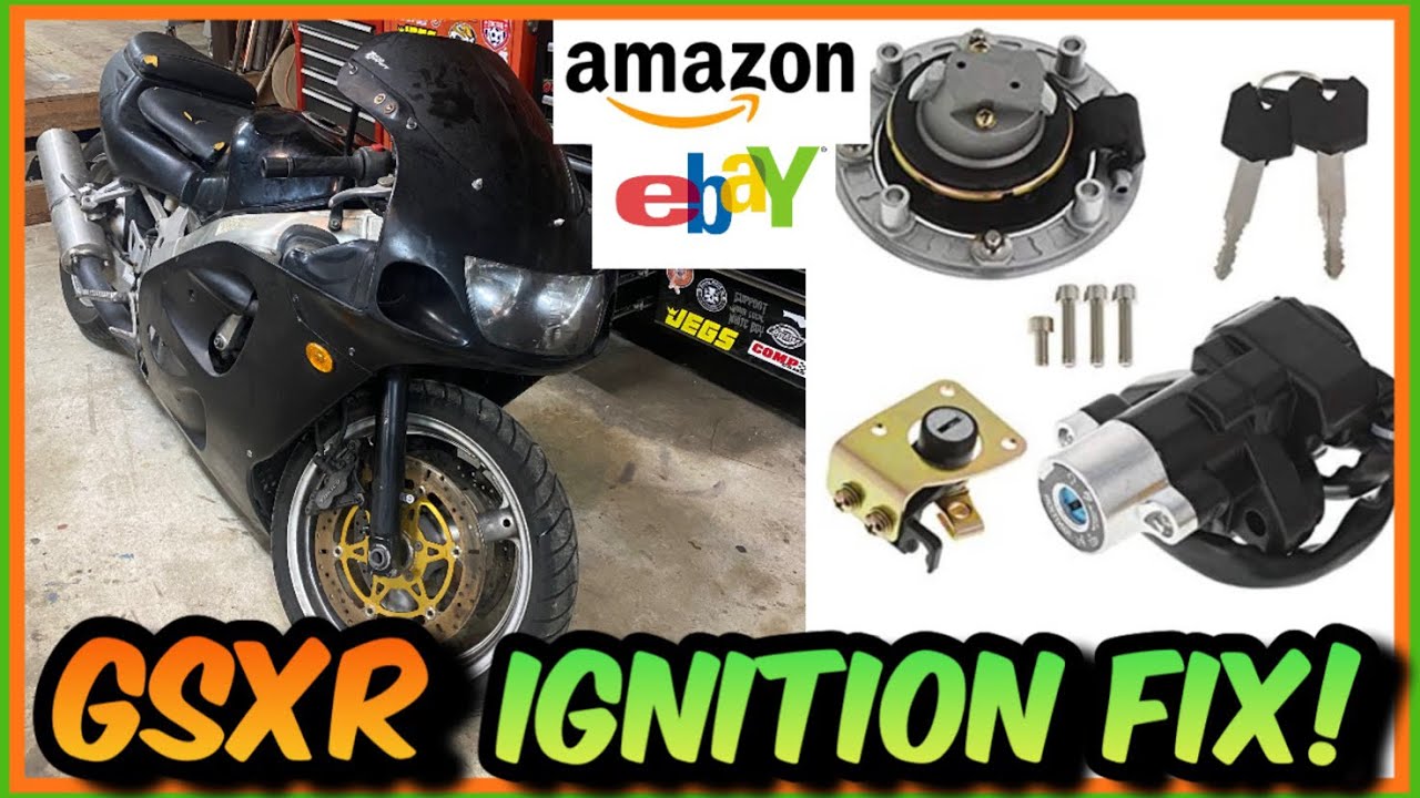 Suzuki GSXR - No start / key replacement - Amazon Ebay ignition switch fix