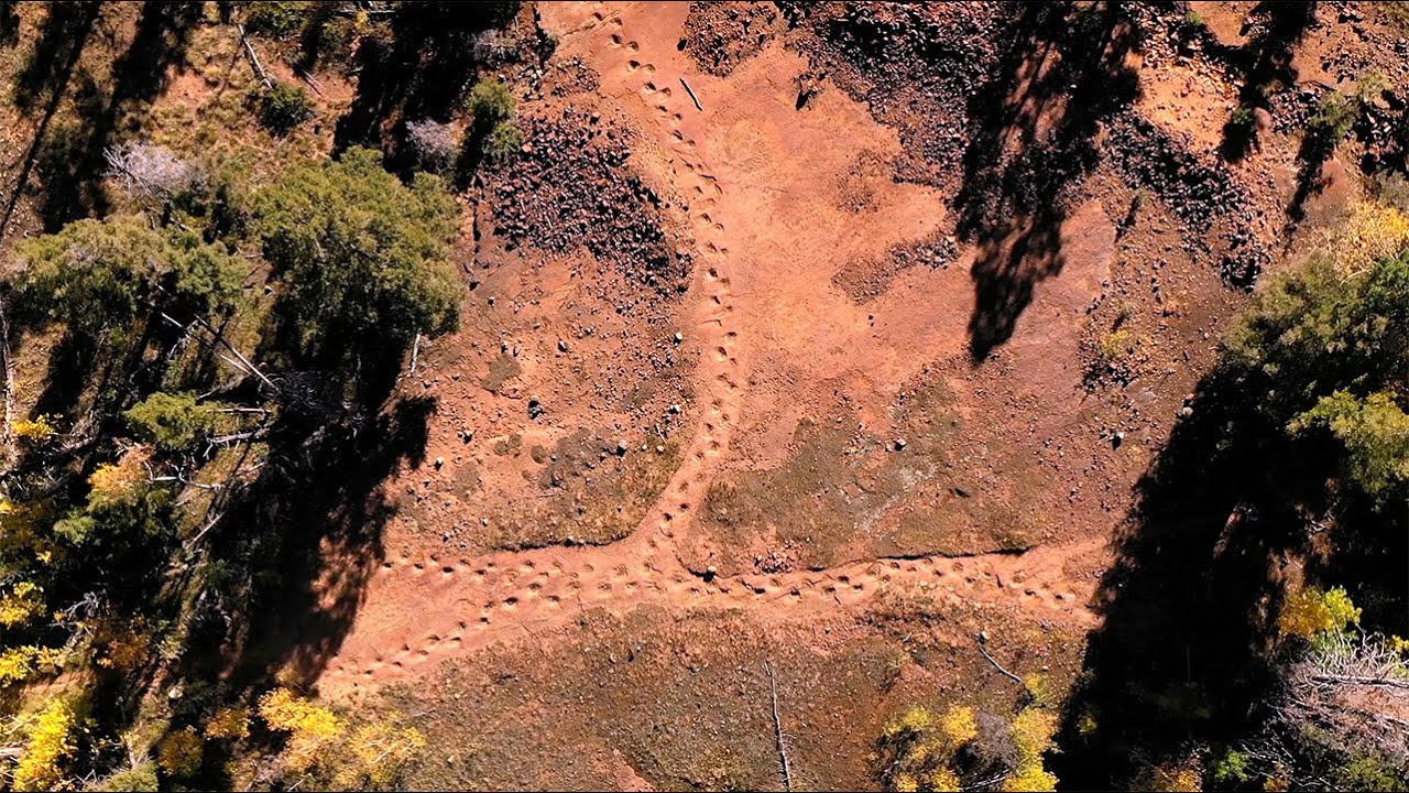 Fly Over The World's Longest Set Of Continuous Dinosaur Tracks