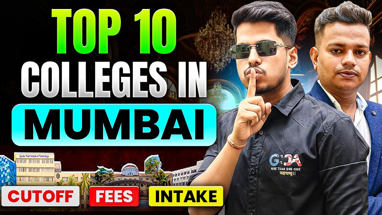 MUMBAI Top 10 Engineering Colleges 2026 🏆 | MHT CET Cutoff, Fees & Placements By ASC